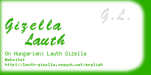 gizella lauth business card